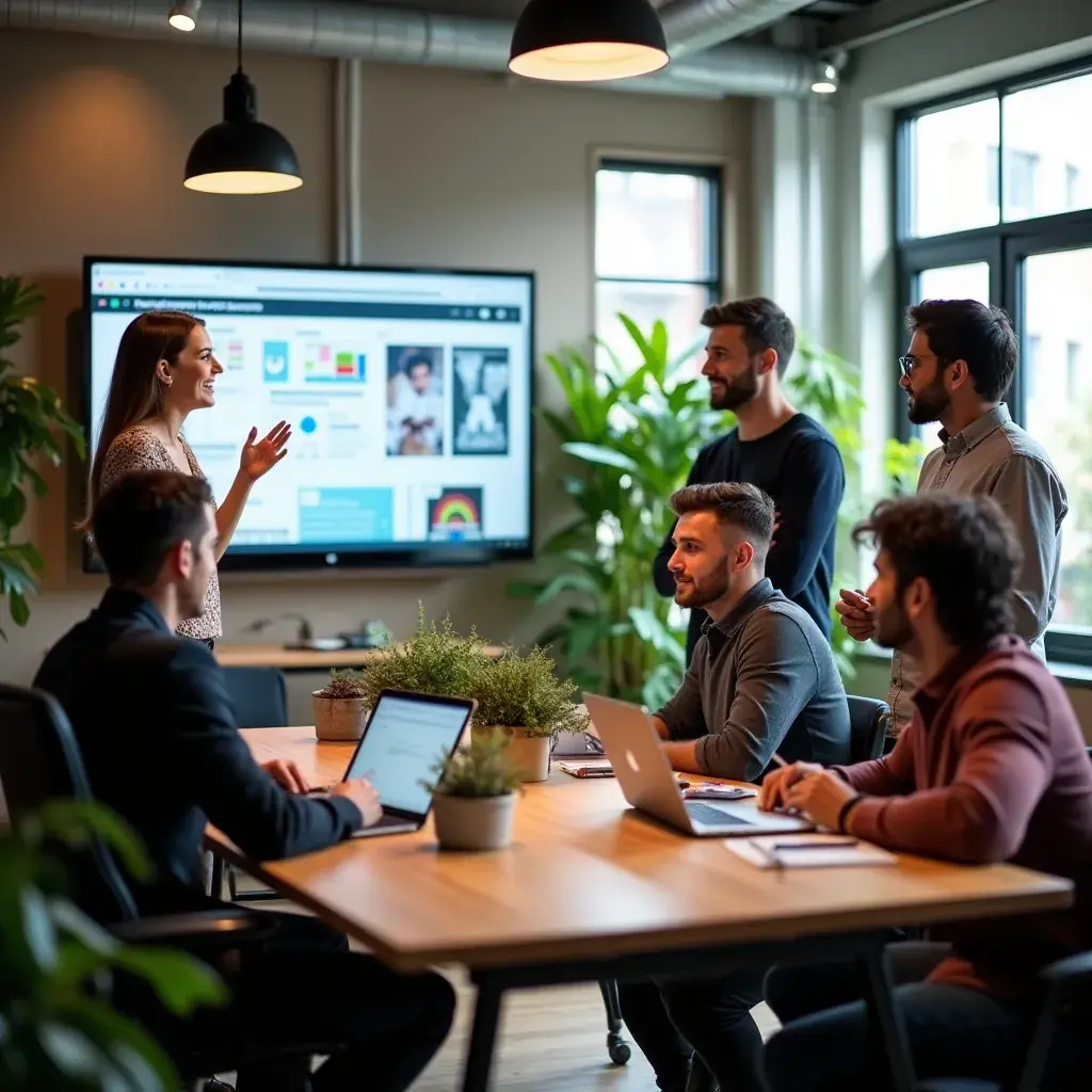 Professional business solutions illustration